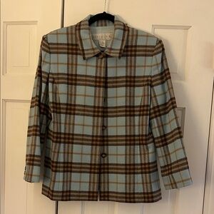 Doncaster Blue and Brown Plaid Jacket